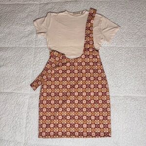 Liberty Love Orange Cream Mini Sundress
